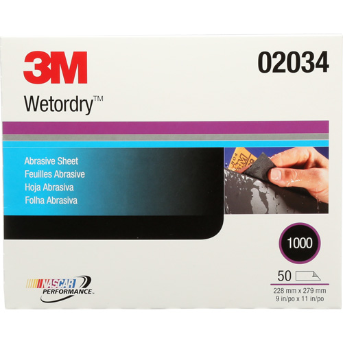 Imperiale Abrasive Sheet, 9" x 11", 1000 Grit, Silicon Carbide Planification Entrepots Molloy