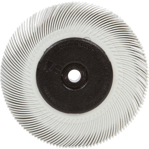 Brosse radiale en soies Scotch-Brite, C&eacute;ramique, Grain 120, 6" dia. Planification Entrepots Molloy