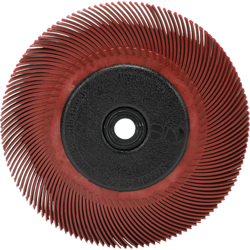 BROSSE RADIALE BRISTLE T-C,6",A/ADAPTATEUR 220, C&eacute;ramique, Grain 220, 6" dia. Planification Entrepots Molloy