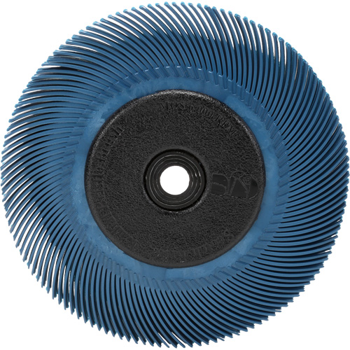 Brosse radiale en soies Scotch-Brite, C&eacute;ramique, Grain 400, 6" dia. Planification Entrepots Molloy