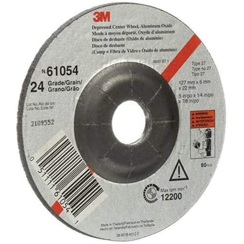 Meule &agrave; moyeu d&eacute;port&eacute;, 5" x 27, Oxyde d'aluminium Planification Entrepots Molloy