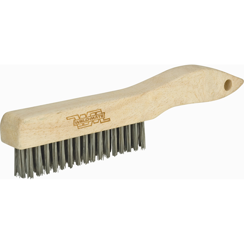 Brosses &agrave; gratter industrielles &agrave; manche en patin, Acier au carbone, 4 x 16 rangs de fils, Longueur 10-1/2" Planification Entrepots Molloy