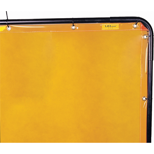 Lavashield Curtain, 68.5" x 68.5", High Transparency, Yellow Planification Entrepots Molloy