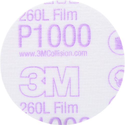 Gold Hookit Disc, 3" Dia., P1000 Grit, Aluminum Oxide, C-Weight Planification Entrepots Molloy