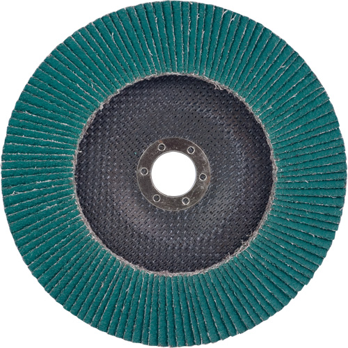 Disque &agrave; lamelles 577F, 7" x 5/8"-11, Type 27, Grain 36, Alumine de zirconium Planification Entrepots Molloy