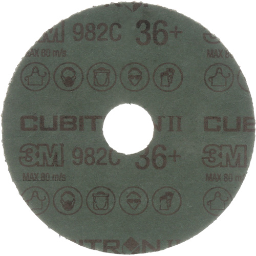 Disques en fibre mod&egrave;le 982C Cubitron II , Grain de c&eacute;ramique, 36+, 7" Dia x 7/8" Arbre Planification Entrepots Molloy