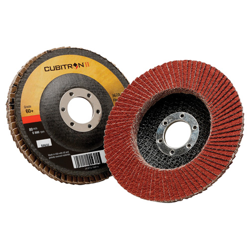 Cubitron II Flap Disc 967A, 5" x 7/8", Type 29, 40+ Grit, Ceramic Planification Entrepots Molloy