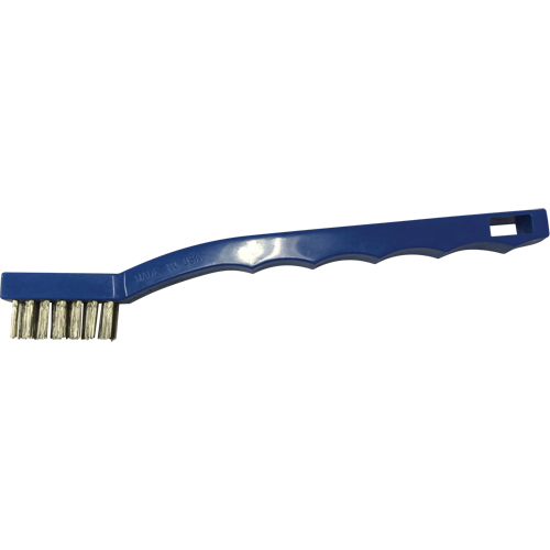 Small Cleaning Scratch Brushes, Stainless Steel, 3 x 7 Wire Rows, 7-3/4" Long Planification Entrepots Molloy