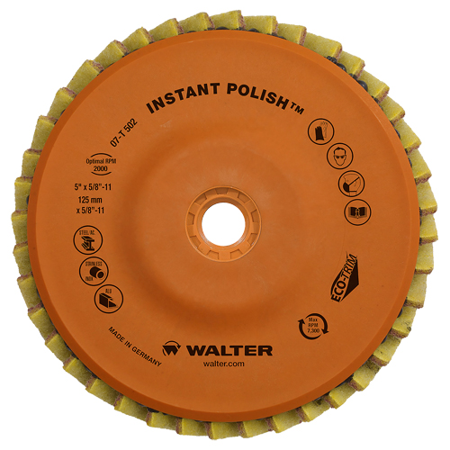 Disque &agrave; lamelles Instant Polish, 4-1/2" x 5/8"-11, Type 27, Grain Tr&egrave;s fin, Zirconium Planification Entrepots Molloy