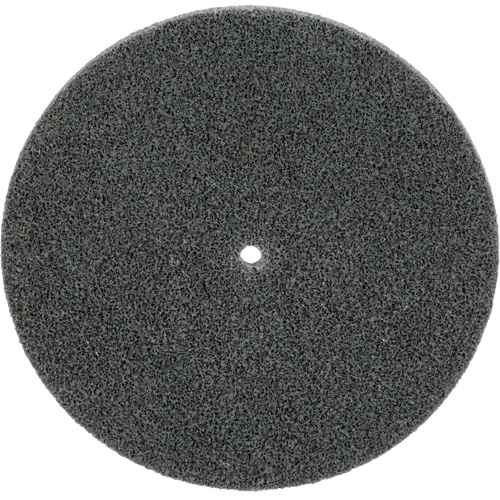 Meule unitaris&eacute;e EXL Scotch-Brite, 5" x 1/4", Arbre de 1/4", Grain de Fin, Carbure de silicium Planification Entrepots Molloy