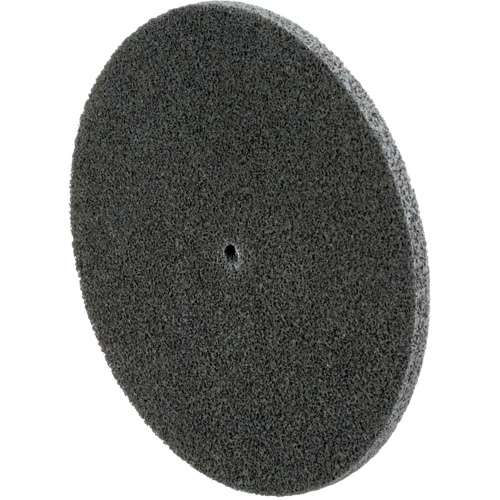 Scotch-Brite EXL Unitized Wheel, 6" x 1/4", 1/4" Arbor, Fine Grit, Silicon Carbide Planification Entrepots Molloy