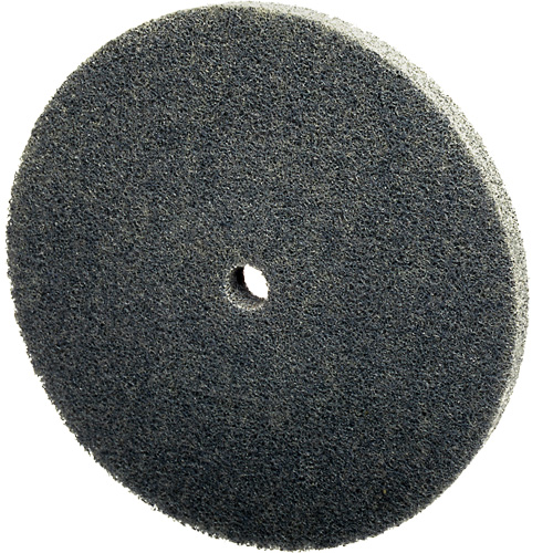 Meule unitaris&eacute;e EXL Scotch-Brite, 3" x 1/4", Arbre de 1/4", Grain de Fin, Carbure de silicium Planification Entrepots Molloy