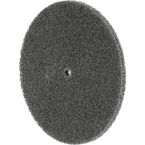 Meule unitaris&eacute;e EXL Scotch-Brite, 5" x 1/4", Arbre de 1/4", Grain de Fin, Carbure de silicium Planification Entrepots Molloy