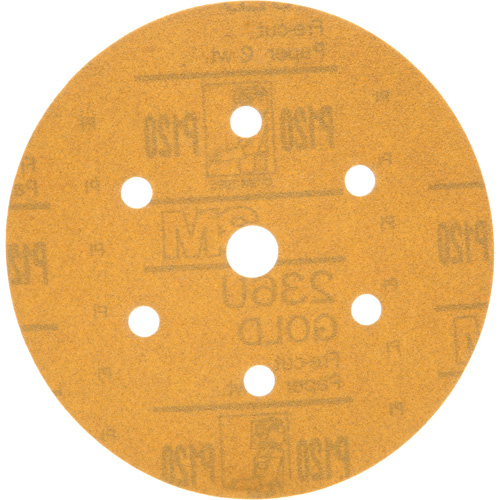 Hookit Dust-Free Sanding Disc, 6" Dia., P120 Grit, Aluminum Oxide, C-Weight Planification Entrepots Molloy