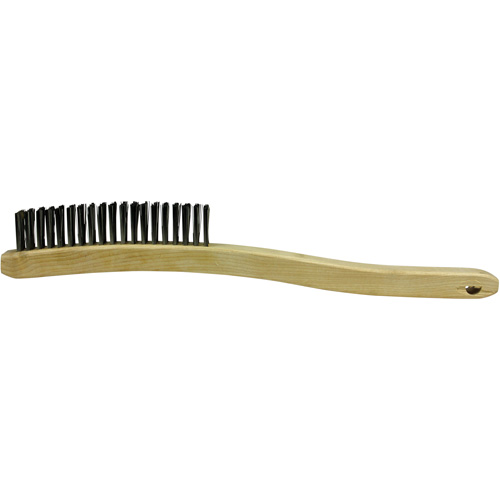 Scratch Brush, Stainless Steel, 3 x 19 Wire Rows, 13-11/16" Long Planification Entrepots Molloy