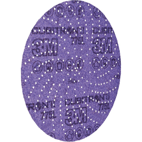 Cubitron II Hookit Film Disc 775L, 5" Dia., 80+ Grit, Ceramic, F-Weight Planification Entrepots Molloy