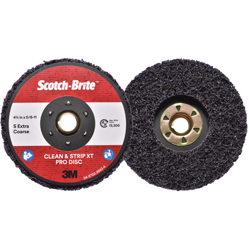 Scotch-Brite Clean & Strip XT Pro Disc, 4-1/2" Dia., Extra Coarse Grit, Silicon Carbide Planification Entrepots Molloy