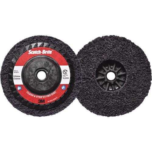Scotch-Brite Clean & Strip XT Pro Disc, 5" Dia., Extra Coarse Grit, Silicon Carbide Planification Entrepots Molloy
