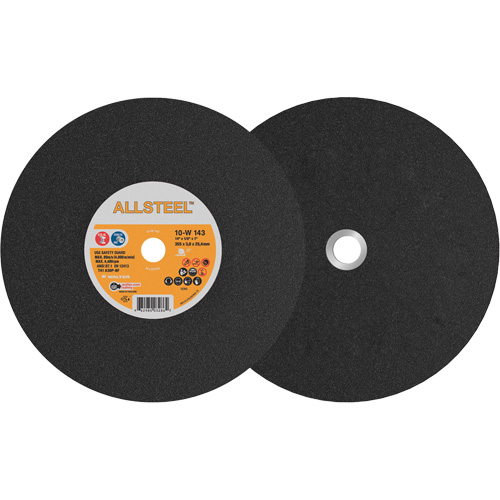 AllSteel Chopsaw Wheel, 14" x 1/8", 1" Arbor, Type 1, Aluminum Oxide, 4400 RPM Planification Entrepots Molloy