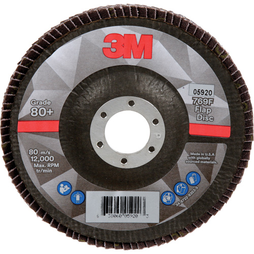 Disque &agrave; lamelles 769F, 5" x 7/8", Type 29, Grain 80+, C&eacute;ramique Planification Entrepots Molloy