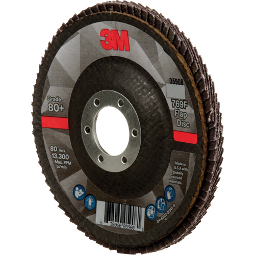 769F Quick Change Flap Disc, 4-1/2" x 7/8", Type 29, 80+ Grit, Ceramic Planification Entrepots Molloy