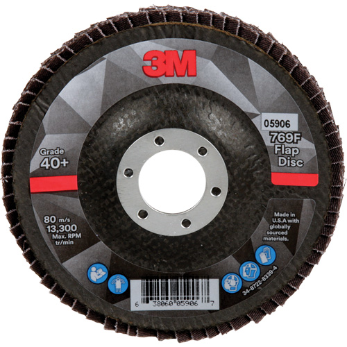769F Quick Change Flap Disc, 4-1/2" x 7/8", Type 29, 40+ Grit, Ceramic Planification Entrepots Molloy