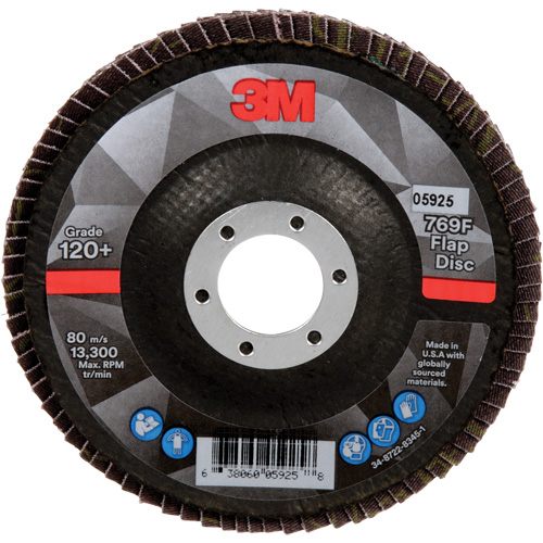 769F Quick Change Flap Disc, 4-1/2" x 7/8", Type 29, 120+ Grit, Ceramic Planification Entrepots Molloy