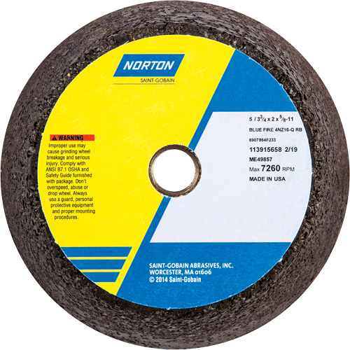 BlueFire&reg; Non-Reinforced Portable Snagging Wheel Planification Entrepots Molloy