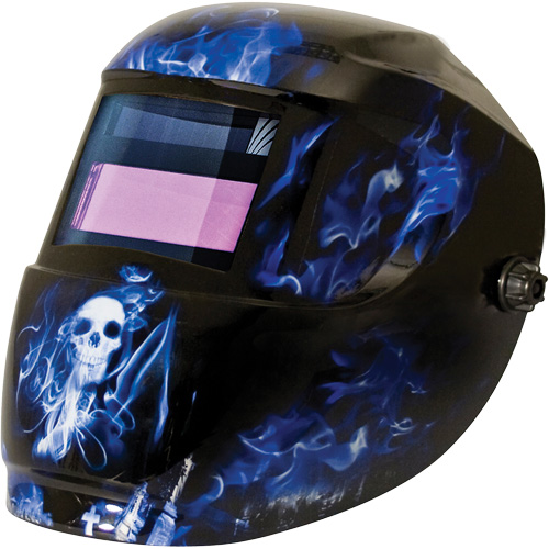 Masque de soudage Carrera ArcOne, 2" lo x 3" la Champ de vision, Teinte 9 - 13, Bleu Planification Entrepots Molloy