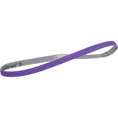 Courroie en toile 1184F Cubitron 3, 1/2" la x 24" lo, C&eacute;ramique, Grain 60+ Planification Entrepots Molloy