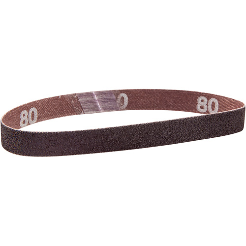 Metalite&reg; Cloth File Sanding Belt, 1/2" W x 12" L, Aluminum Oxide, 100 Grit Planification Entrepots Molloy