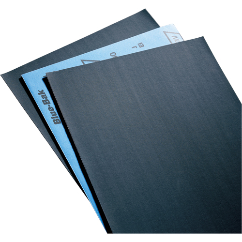 Sandpaper, Paper Sheets - Blue-Bak T414 Waterproof 9" X 11" Sheets, 9" x 11", 220 Grit, Silicon Carbide Planification Entrepots Molloy