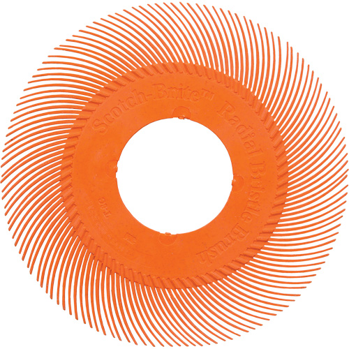 Scotch-Brite Type C Precision Radial Bristle Brush PN-RB without Adapter, Ceramic, 80+ Grit, 6" Dia. Planification Entrepots Molloy