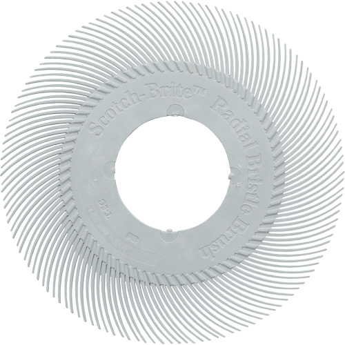 Brosse radiale en soies de pr&eacute;cision type C PN-RB sans adaptateur Scotch-Brite, C&eacute;ramique, Grain 120+, 7-5/8" dia. Planification Entrepots Molloy