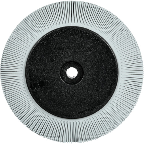 Brosse radiale en soies de pr&eacute;cision type S PN-RB avec bride Scotch-Brite , C&eacute;ramique, Grain 120+, 8" dia. Planification Entrepots Molloy