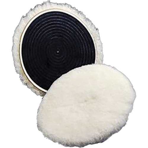 Finesse-it Natural Buffing Pad 82531, 7" Dia., Wool Planification Entrepots Molloy