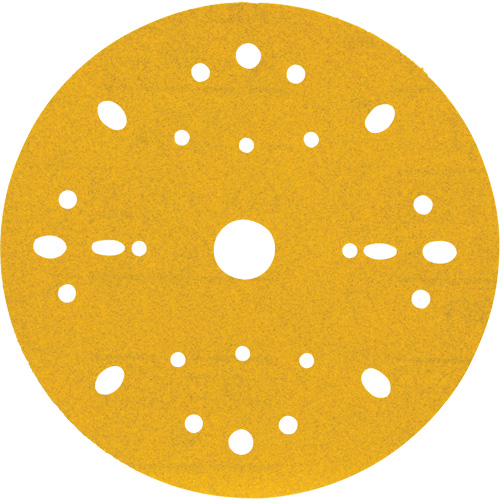 Disque abrasif dor&eacute; Hookit, dia 6", Grain 240, Oxyde d'aluminium, Poids C Planification Entrepots Molloy