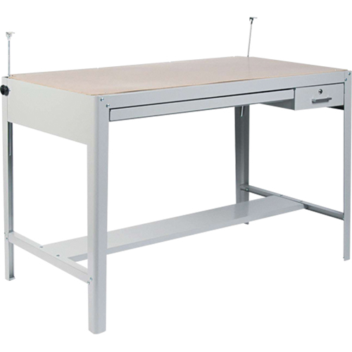 Base pour table &agrave; dessin de pr&eacute;cision, 56-3/8" la x Gris Planification Entrepots Molloy