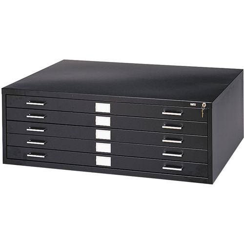 Steel Plan Files, 5 Drawers, 40-3/8" W x 29-3/8" D x 16-1/2" H Planification Entrepots Molloy