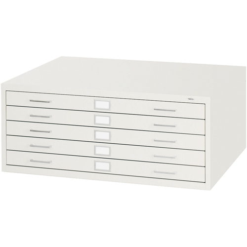 Steel Plan Files-5 Drawer, 5 Drawers, 40-3/8" W x 29-3/8" D x 16-1/2" H Planification Entrepots Molloy