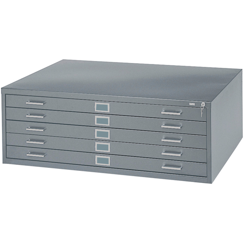 Steel Plan Files, 5 Drawers, 40-3/8" W x 29-3/8" D x 16-1/2" H Planification Entrepots Molloy