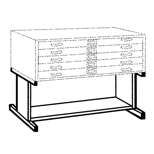 High Base for Steel Plan File Cabinet Planification Entrepots Molloy