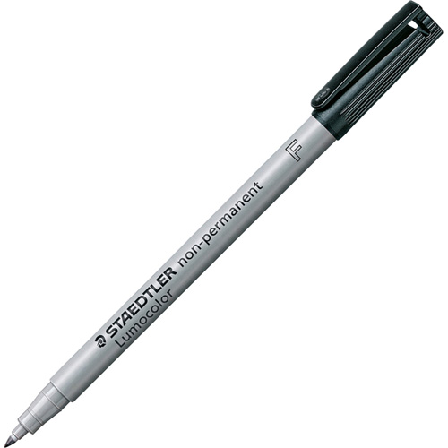 Lumocolor&reg; Non Permanent Fine Tip Black Marker, Black, Fine Tip Planification Entrepots Molloy