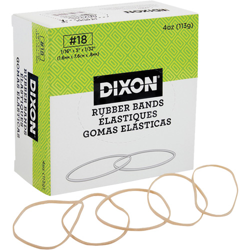 Bandes &eacute;lastiques, 3" x 1/16" Planification Entrepots Molloy