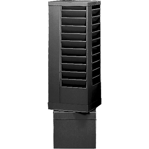Literature Storage Racks, Rotating, 44 Slots, Steel, 14-1/8" W x 14-1/8" D x 48-1/2" H Planification Entrepots Molloy