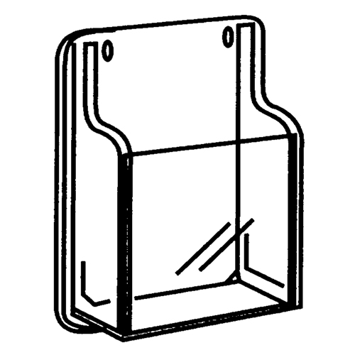 Pr&eacute;sentoirs, Mural, 9 fentes, Plastique, 30" la x 2" p x 36-7/8" h Planification Entrepots Molloy