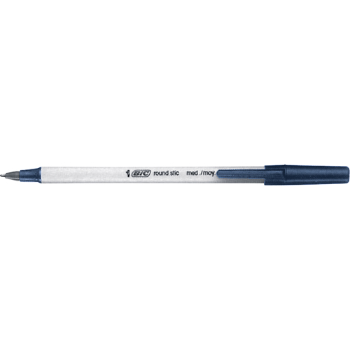 Stylo &agrave; bille Bic Round Stic, Bleu, 0,8 mm Planification Entrepots Molloy