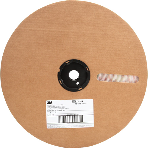 Attache, Boucle, 50 vg x 5/8", Adh&eacute;sif, Blanc Planification Entrepots Molloy