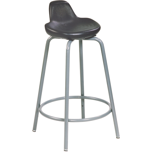 Tabouret de s&eacute;rie 500, Position assise/debout, Ajustable, , Polyur&eacute;thane Si&egrave;ge, Noir Planification Entrepots Molloy