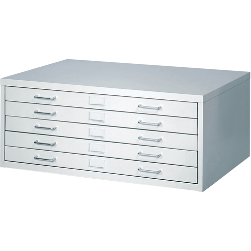 FacilTM Flat File Cabinets, 5 Drawers, 40" W x 26" D x 16-3/8" H Planification Entrepots Molloy